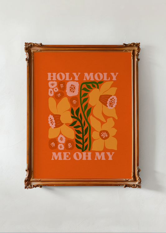Holy Moly, Orange—Digital Art Print