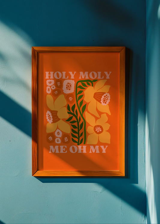 Holy Moly, Orange—Digital Art Print