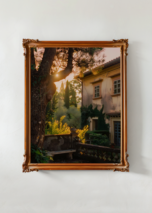 Golden Hour in the Garden— Digital Art Print