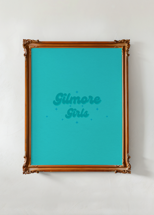 Gilmore Girls, Teal— Digital Art Print