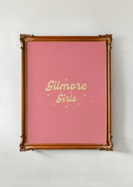 Gilmore Girls, Medium Pink— Digital Art Print