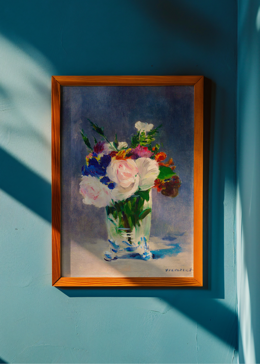 Flowers in a Crystal Vase— Digital Art Print