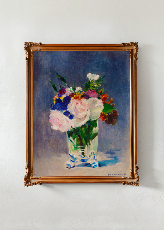 Flowers in a Crystal Vase— Digital Art Print