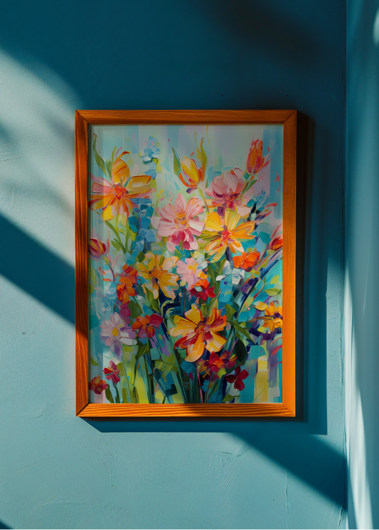 Golden Hour Garden— Digital Art Print