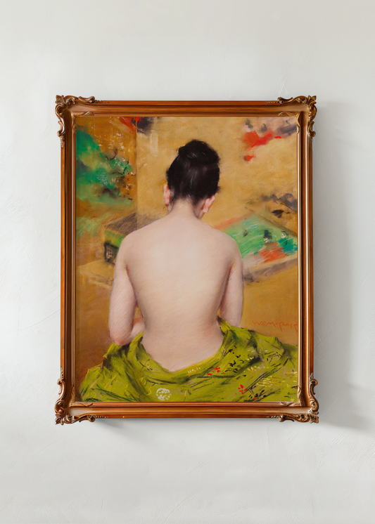 Study of Flesh Color and Gold— Digital Art Print