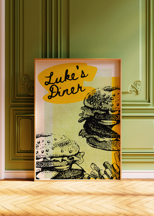 Luke's Diner — Digital Art Print