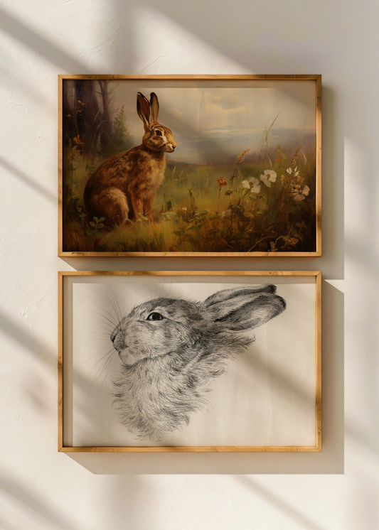 Rabbit's Head— Digital Art Print