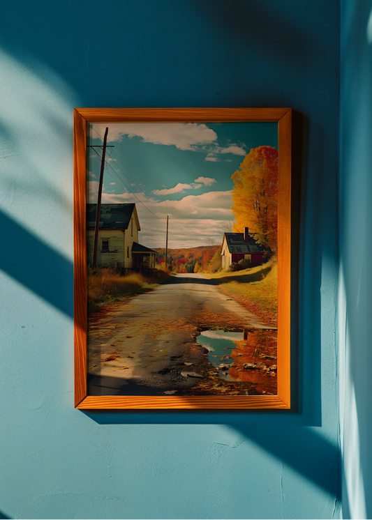 Autumn Road Echo— Digital Art Print