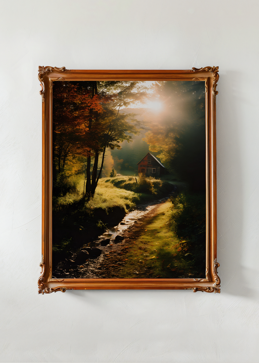 Sunlit Retreat— Digital Art Print