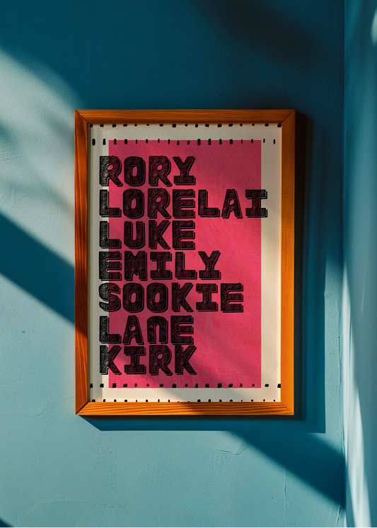 Stars Hollow Cast— Digital Art Print