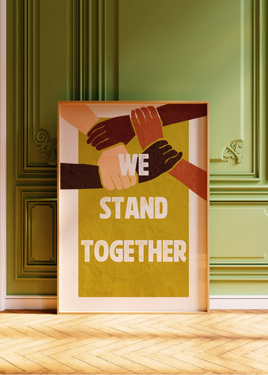 Stand Together, Green— Digital Art Print