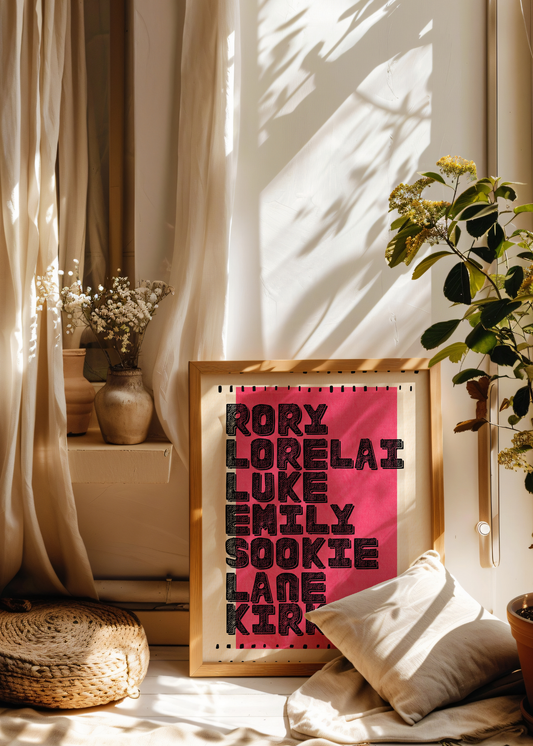 Stars Hollow Cast— Digital Art Print