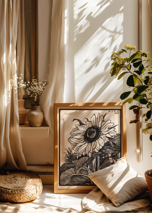 Sunflower— Digital Art Print