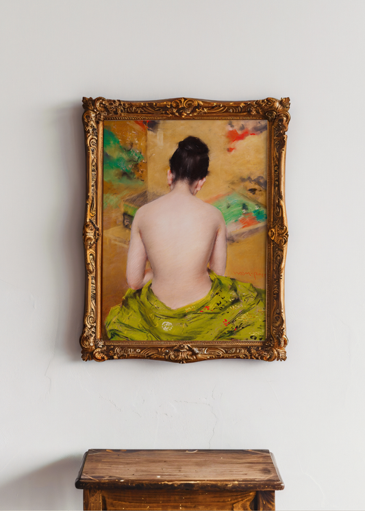 Study of Flesh Color and Gold— Digital Art Print