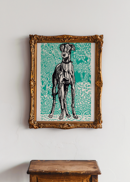 Greyhound— Digital Art Print