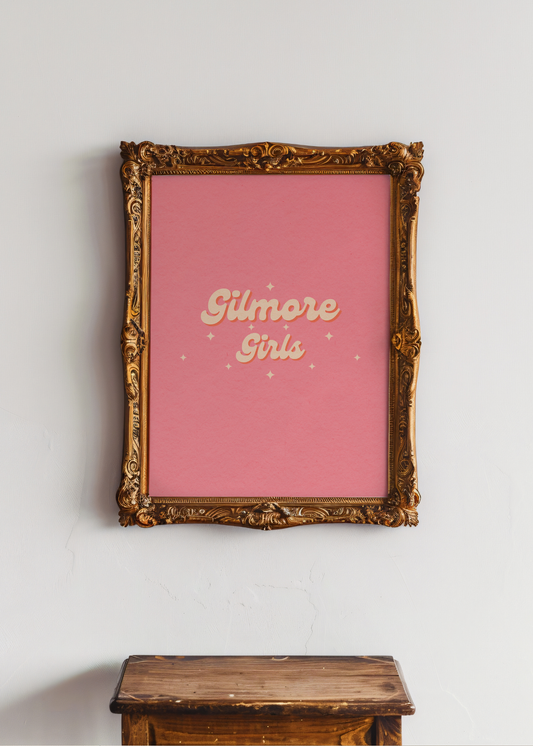 Gilmore Girls, Medium Pink— Digital Art Print