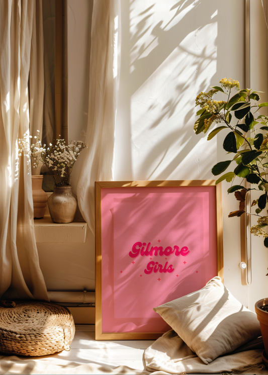 Gilmore Girls, Pink— Digital Art Print