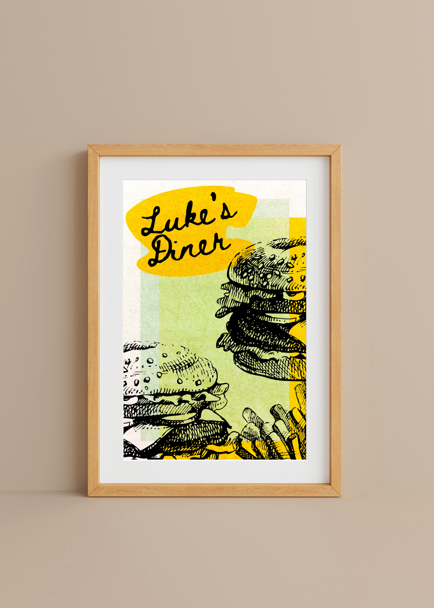 Luke's Diner — Digital Art Print