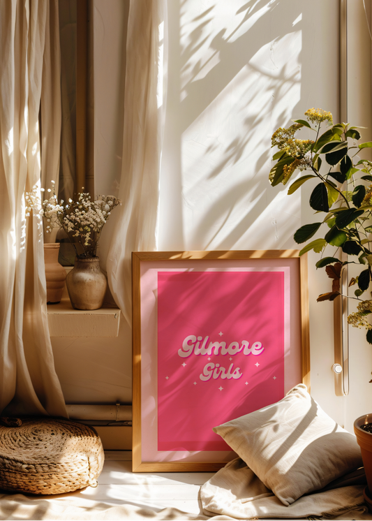Gilmore Girls, Bright Pink— Digital Art Print