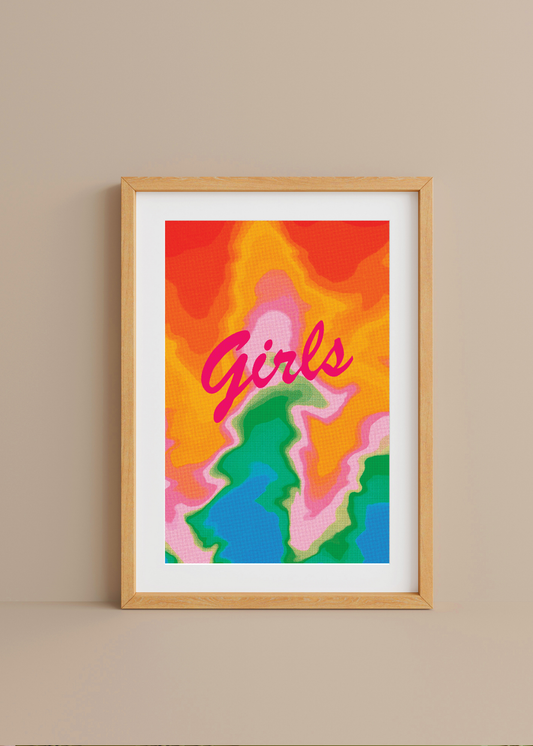 Rainbow Girls— Digital Art Print