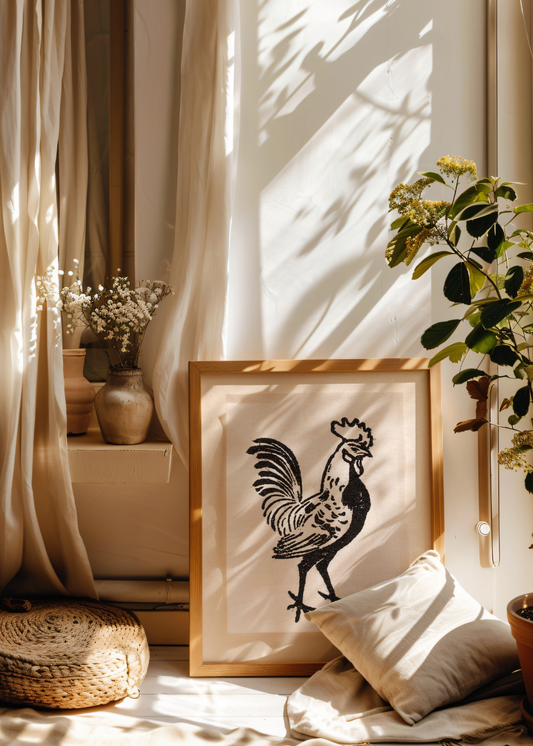 Rooster— Digital Art Print