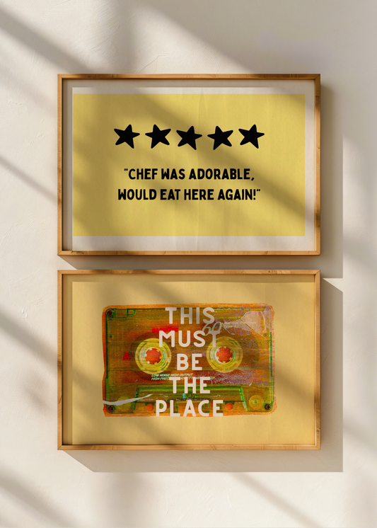 Chef Was Adorable, Yellow— Digital Art Print