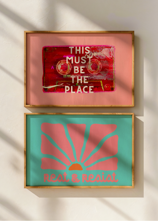 This Must Be the Place, Pink— Digital Art Print