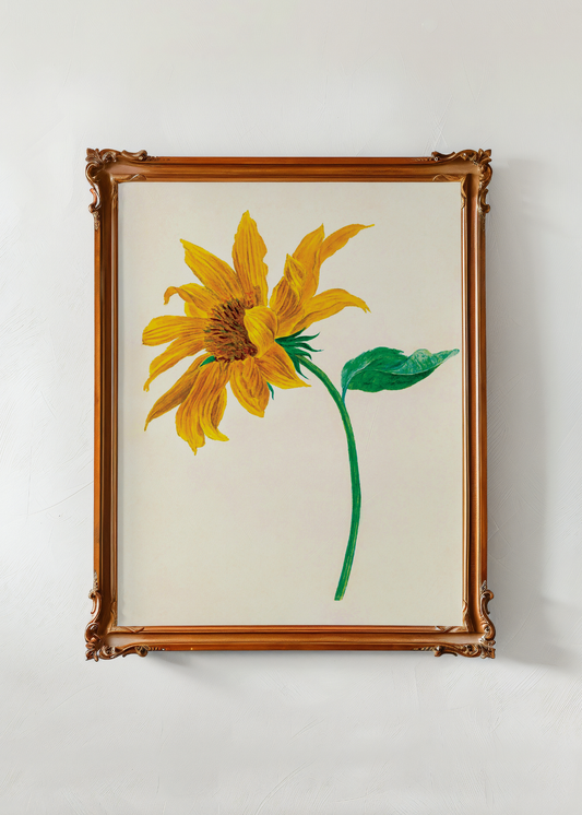 Branch with a Sunflower— Digital Art Print