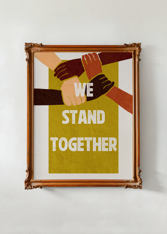 Stand Together, Green— Digital Art Print