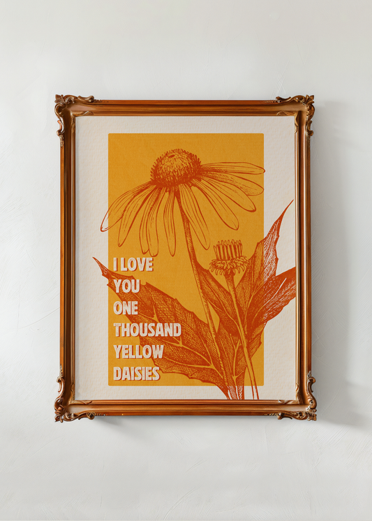 Yellow Daisies— Digital Art Print