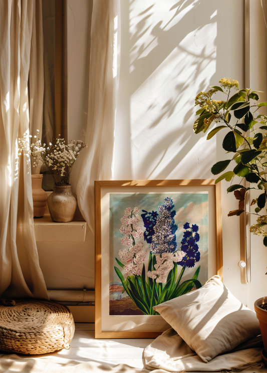 Hyacinths — Digital Art Print