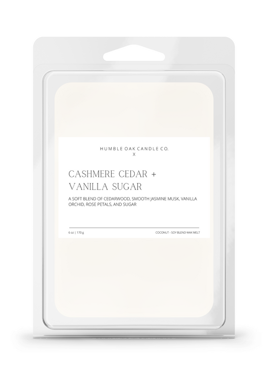 Cashmere Cedar + Vanilla Sugar— Wax Melt